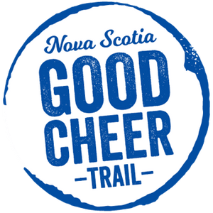 Blue on white logo of the Nova Scotia Good Cheer Trail