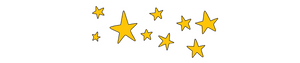 Drawing of yellow stars